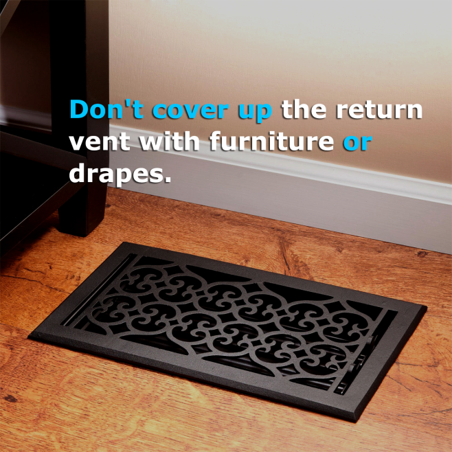 don't cover return vent